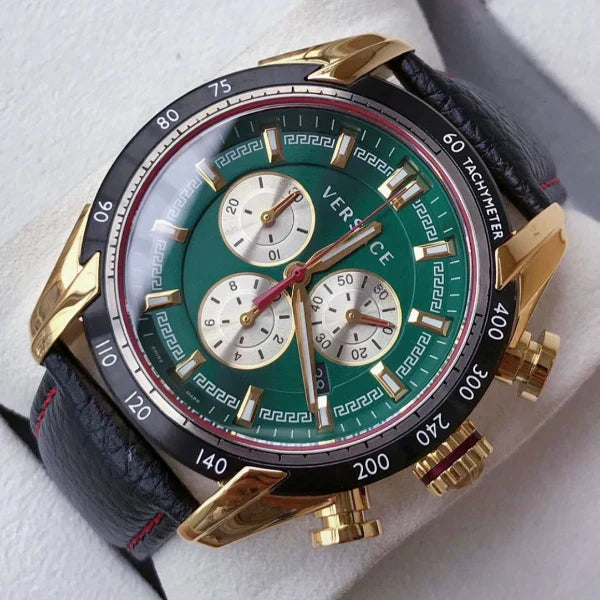 Versave V-Ray Chronograph Green Dial Men's Watch - VDB050014