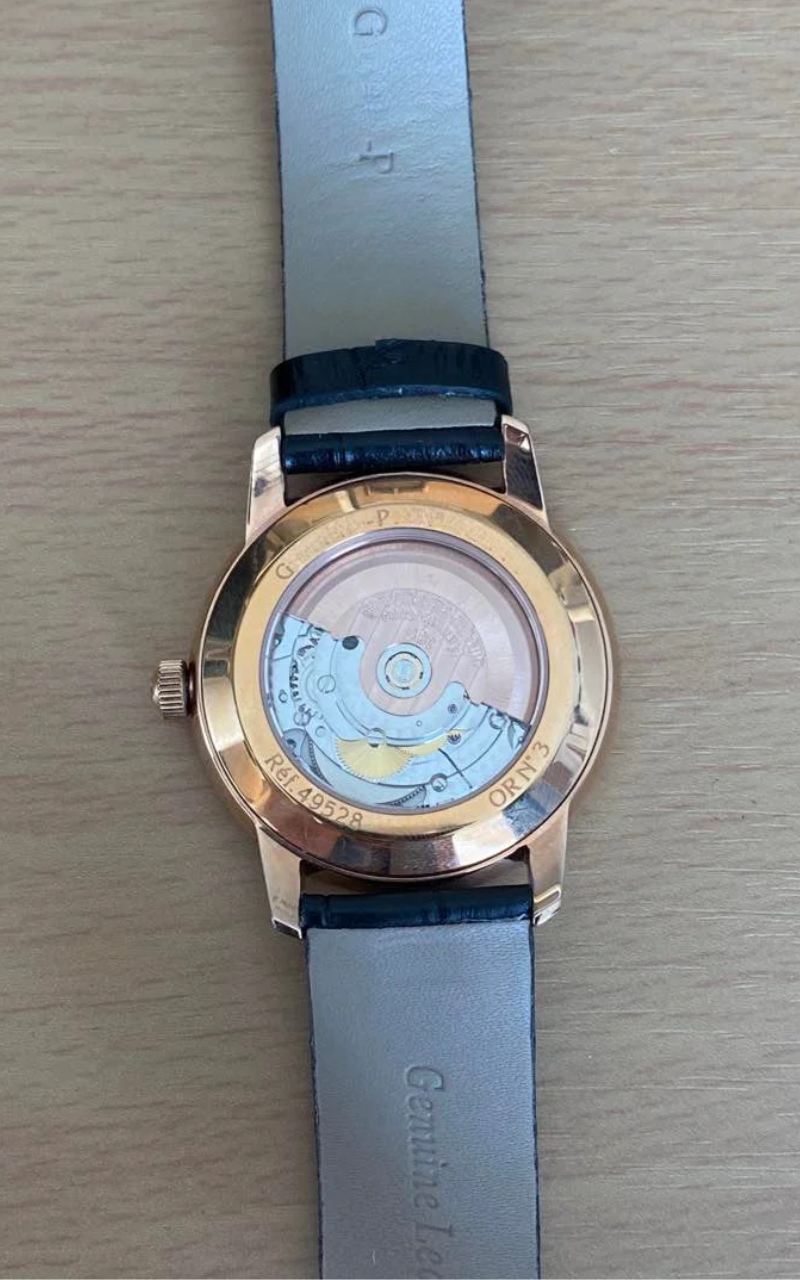 Vintage automatisch herenhorloge uit 1966 in goudkleur Secundaire afbeelding