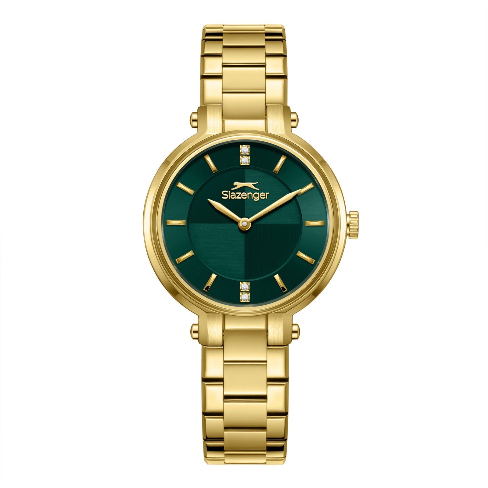 Slazenger Green Sunray Dial Gold Watch - SL.09.2593.3.170 Main image
