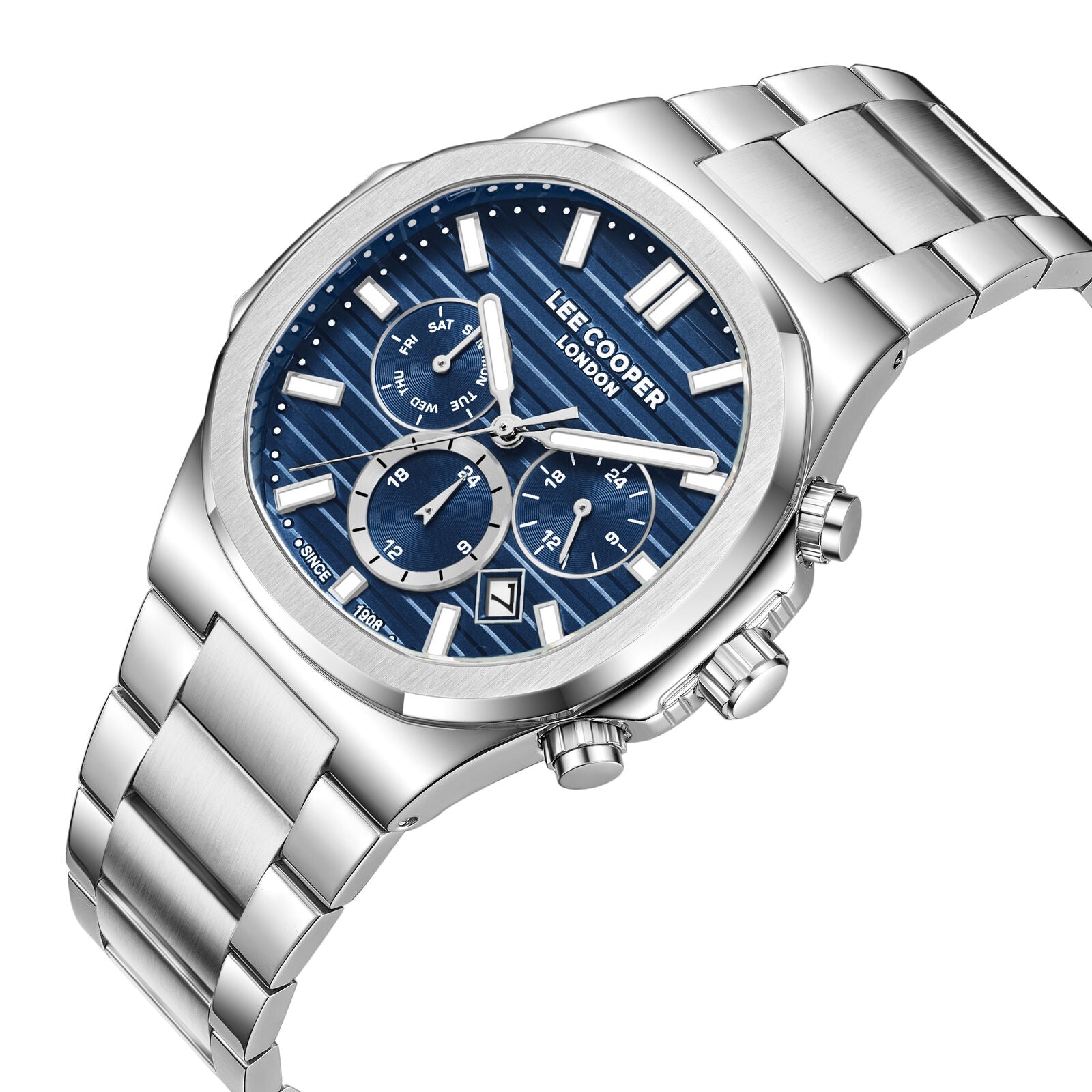 Lee Cooper Gauthier Multifuntion Blue Dial Silver Watch - LC08272.390 Secondary image