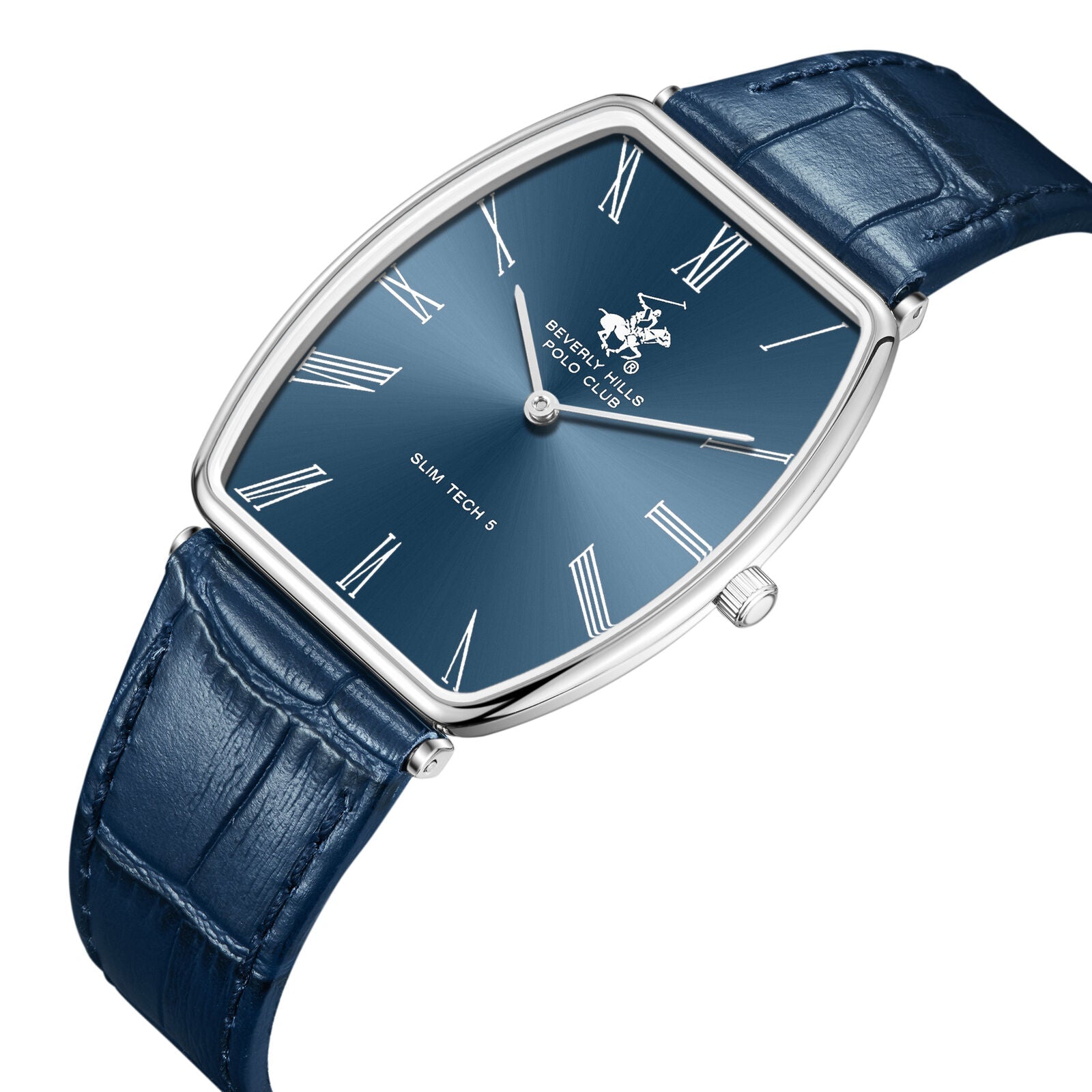 Beverly Hills Polo Club Slim Tech 5 Blue Leather Blue Dial Watch BP3863X.399 Secundaire afbeelding