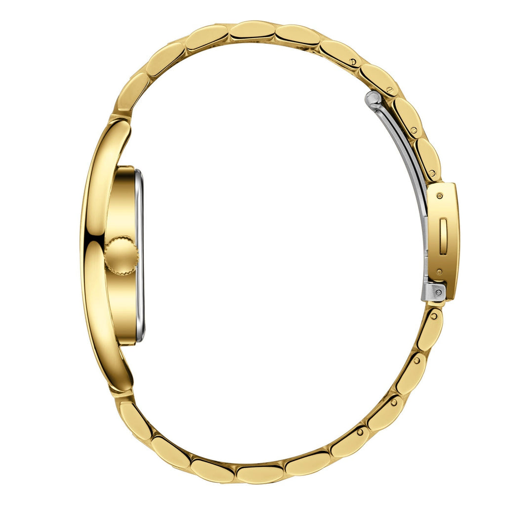 Lee Cooper Square Fashion Silver Dial Gold Watch - LC08274.130