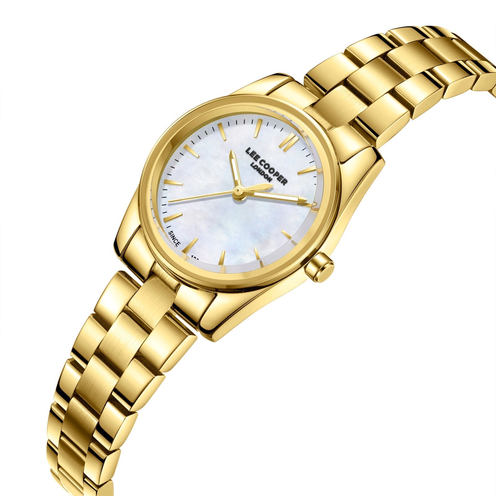 Lee Cooper Sylara White MOP Dial Gold Watch - LC08299.120 Secundaire afbeelding