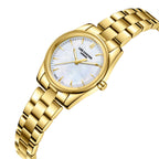 Lee Cooper Sylara White MOP Dial Gold Watch - LC08299.120