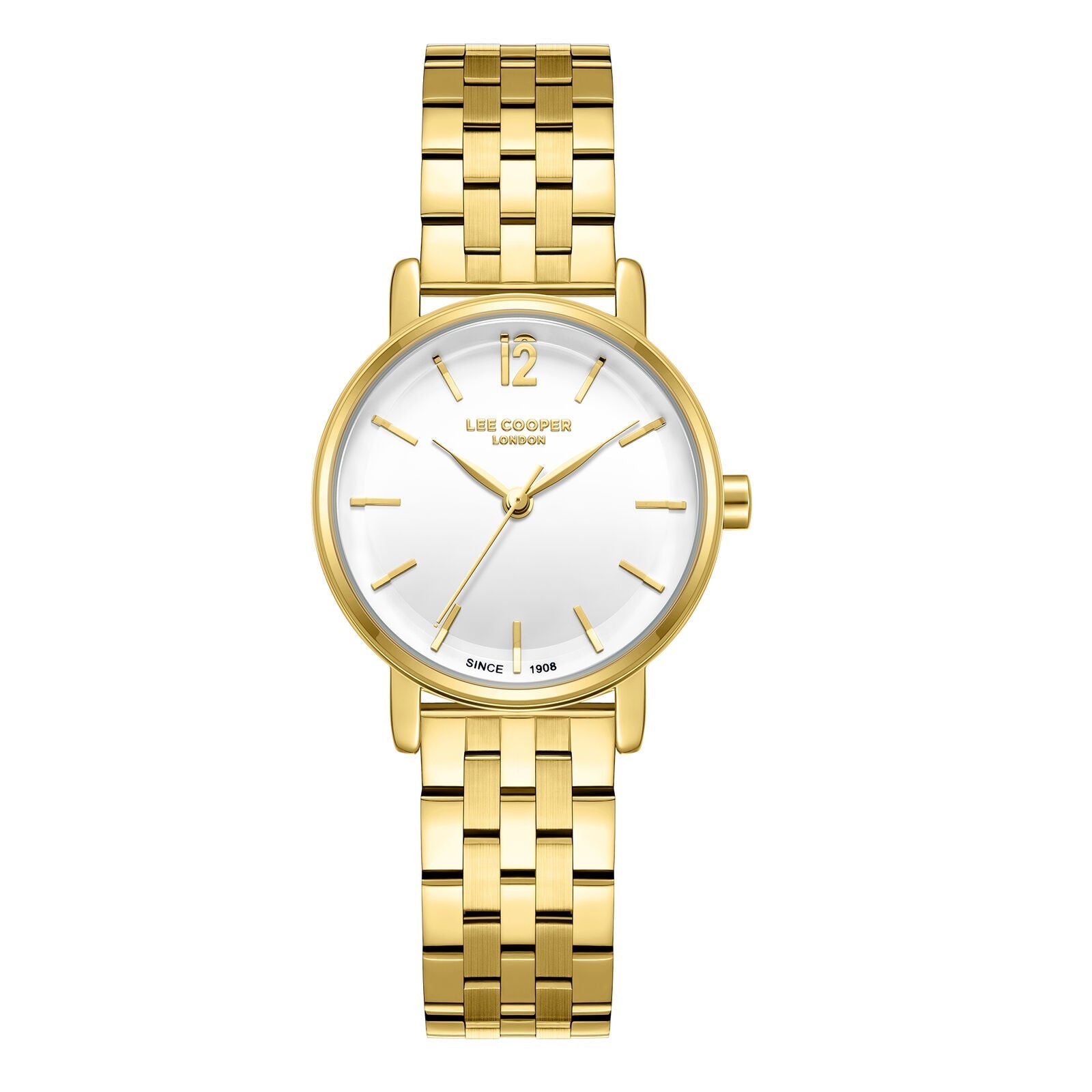Lee Cooper Fashion Classic White Dial Gold Watch - LC08297.130 Hoofdafbeelding