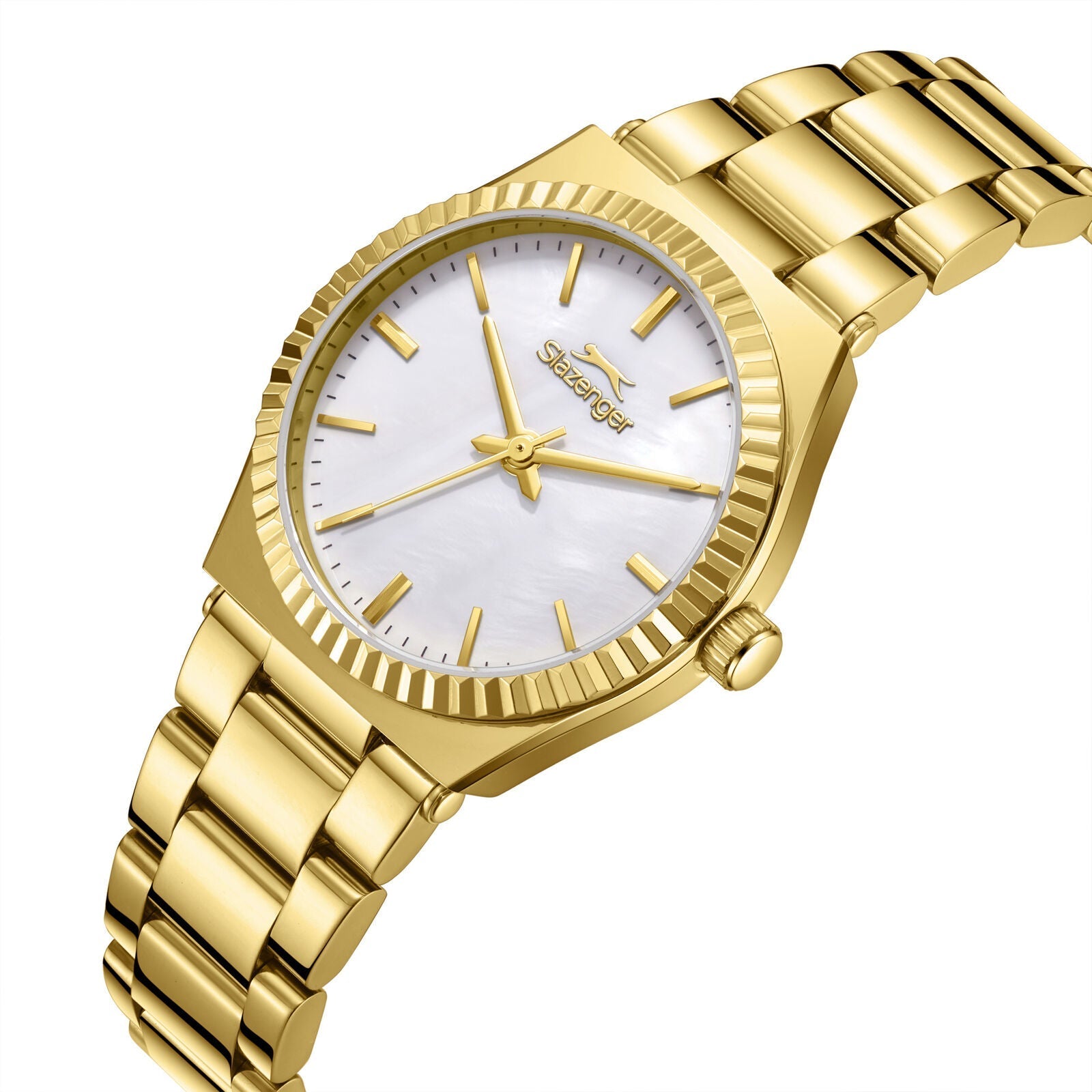 Slazenger Fashion White MOP Dial Gold Watch - SL.09.2589.3.110 Secondary image
