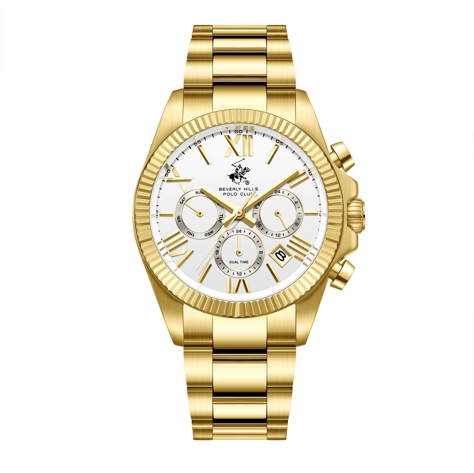 Beverly Hills Polo Club Classy All Gold Multifunction Watch BP3874X.130 Main image