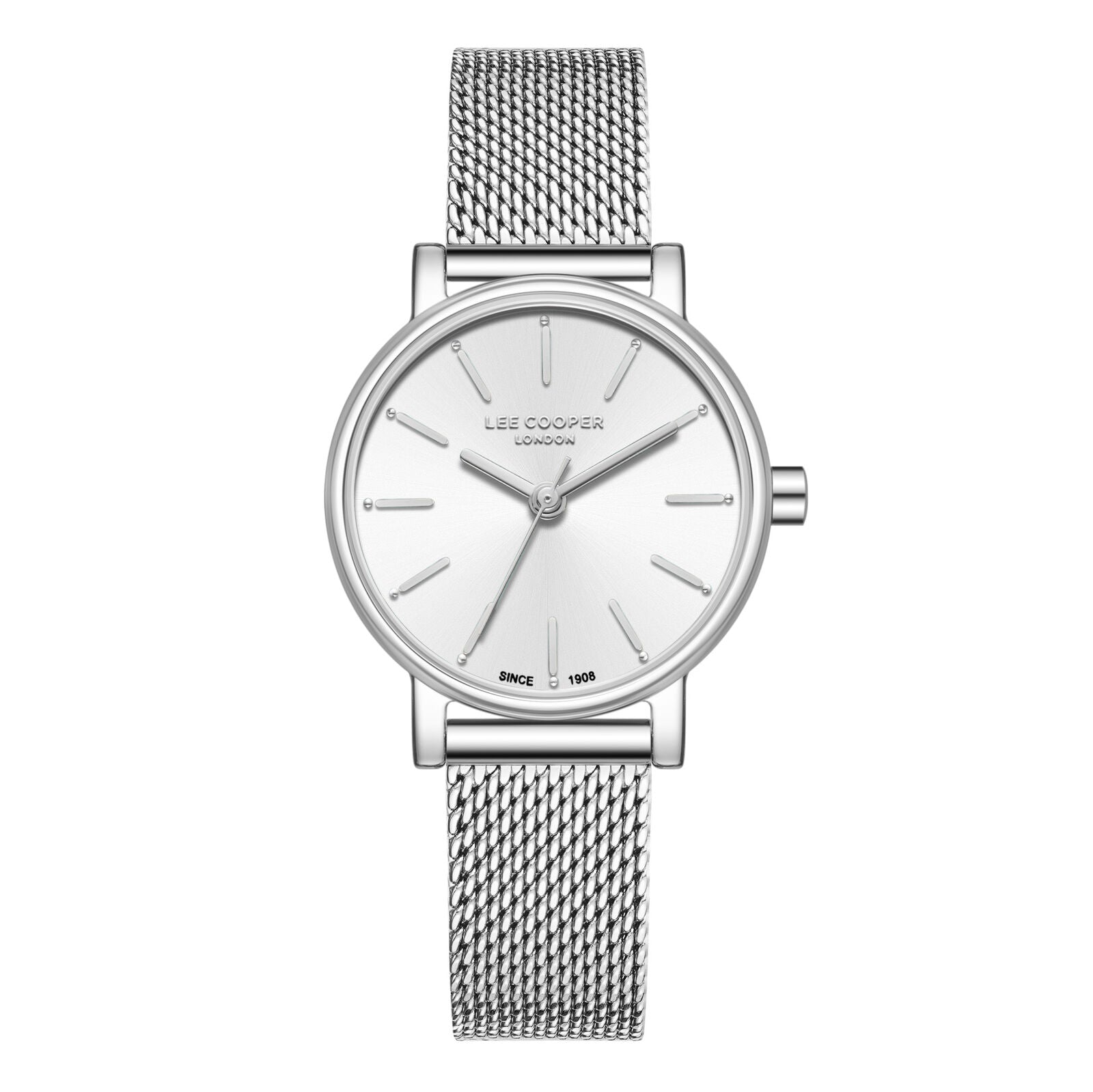 Lee Cooper Louna Silver Dial and Mesh Strap Watch - LC08292.330 Hoofdafbeelding