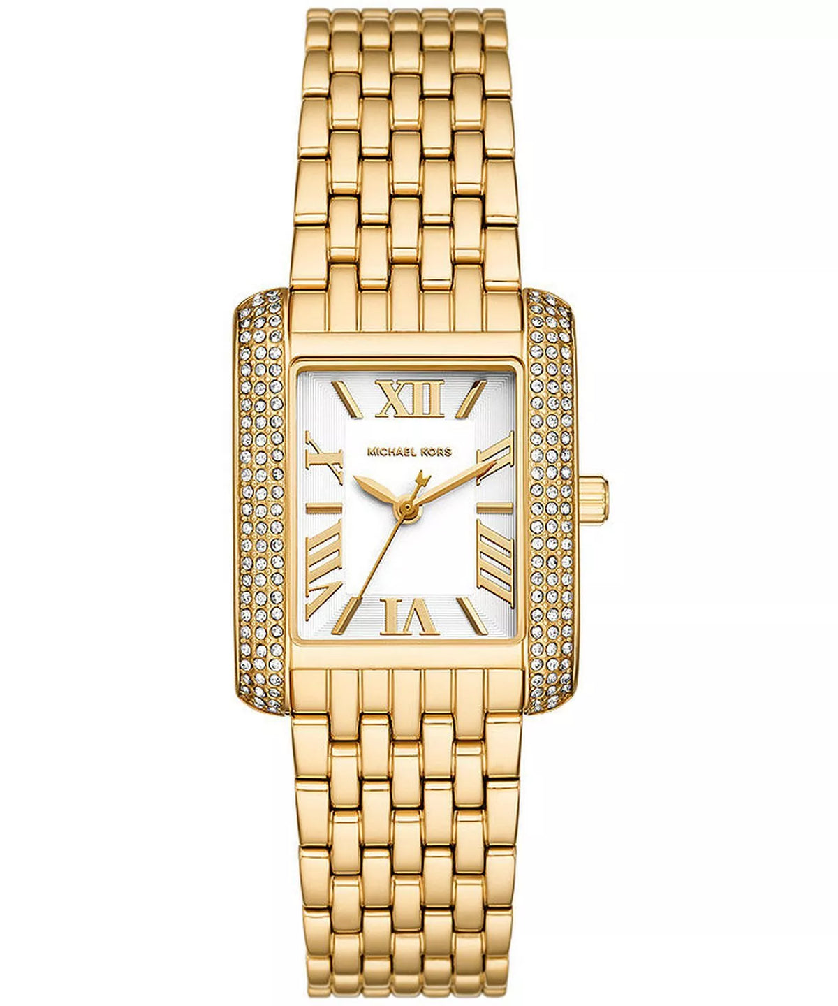 Michael Kors Emery 27mm White Dial Gold-Tone Crystal Women's Watch MK4826