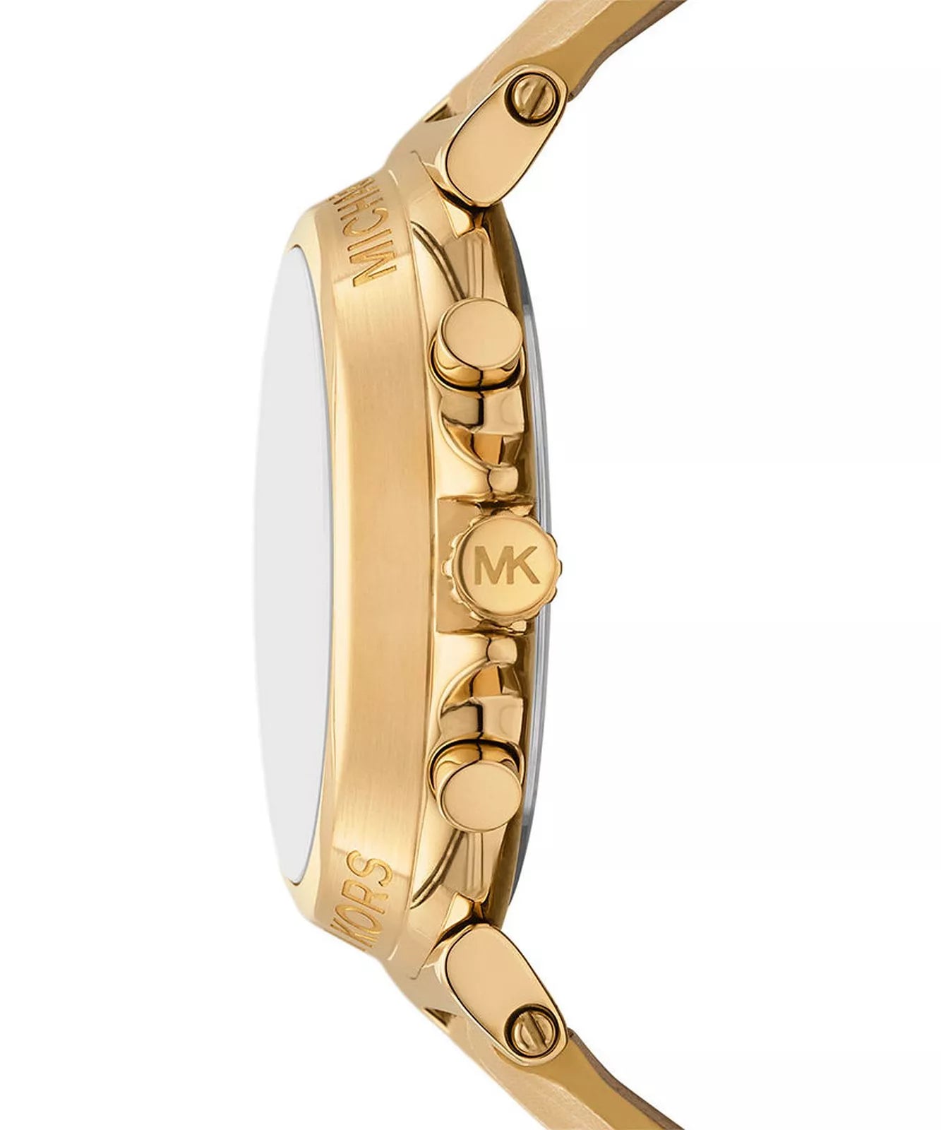 Michael Kors  Maren Chronograph Gold Metallic Genuine Leather Women's Watch - MK7508