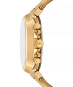 Michael Kors  Maren Chronograph Gold Metallic Genuine Leather Women's Watch - MK7508