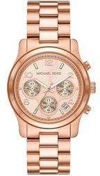 Michael Kors Runway Chronograph Quartz Rose Gold-Tone Women's Watch - MK7324