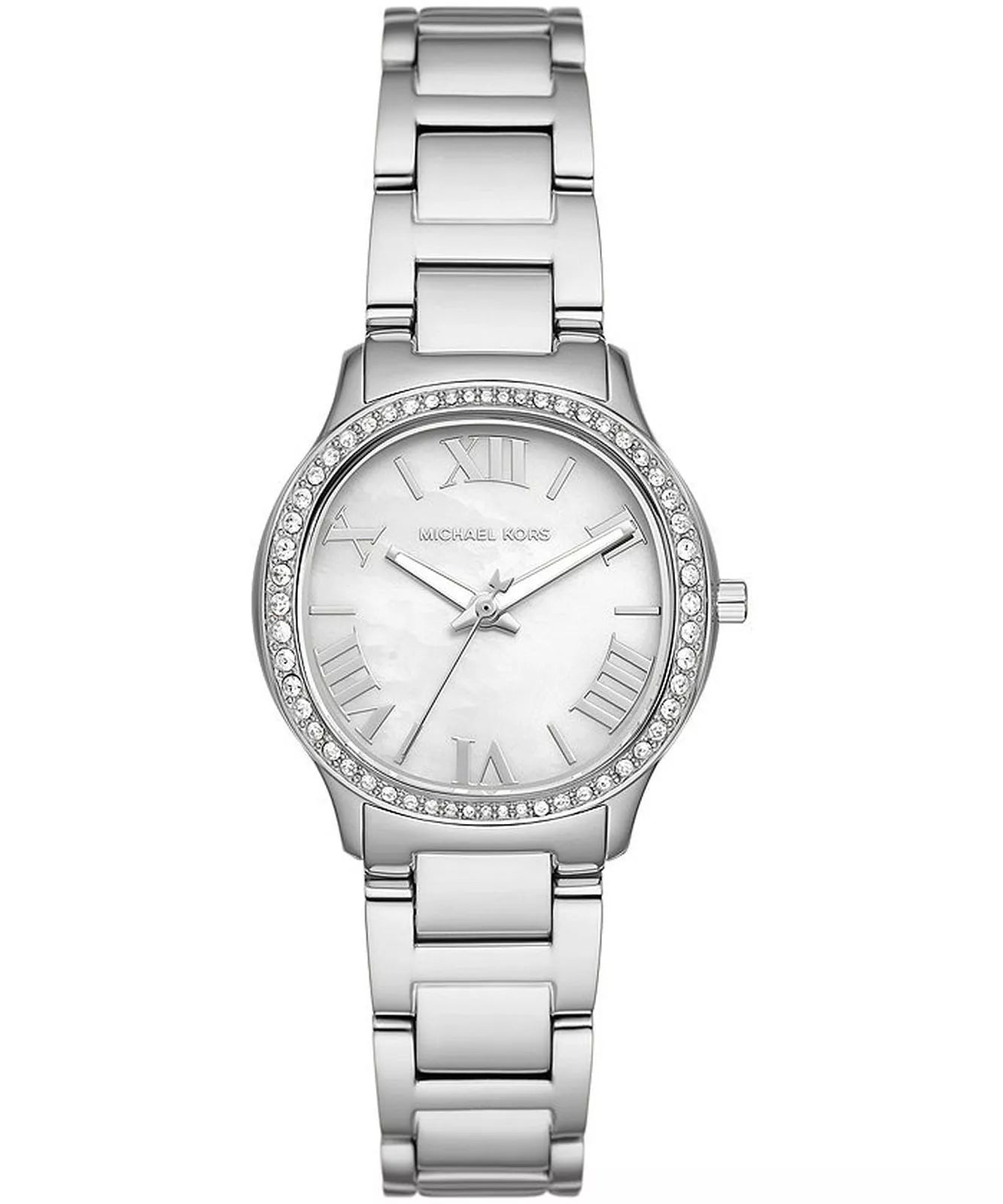 Michael Kors Mini Sage Pavé Silver-Tone Women's Watch - MK4824 Hoofdafbeelding