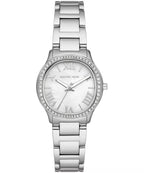 Michael Kors Mini Sage Pavé Silver-Tone Women's Watch - MK4824