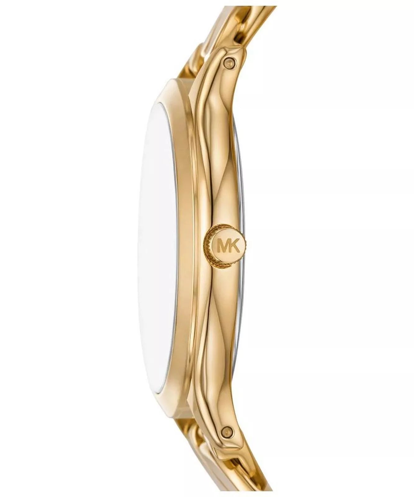 Michael Kors Slim Runway White Dial Gold Curb-Link Bracelet Women's Watch - MK7472 Secundaire afbeelding