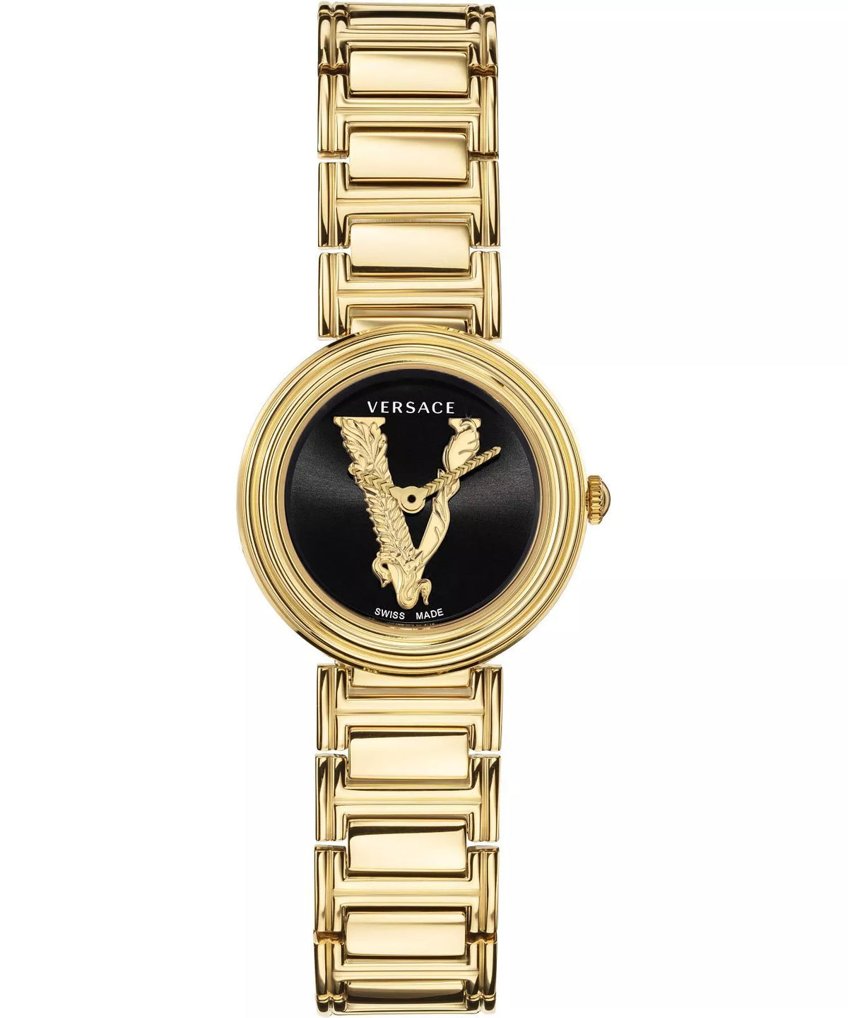 Versace Virtus Mini 28mm Gold-Tone Women's Watch VET300121