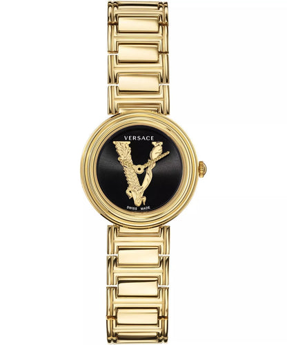 Versace Virtus Mini 28mm Gold-Tone Women's Watch VET300121