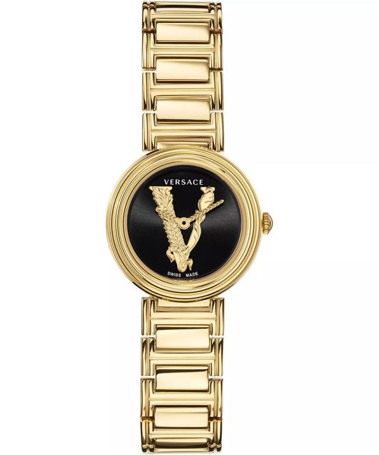 Versace Virtus Mini 28mm Gold-Tone Women's Watch VET300121
