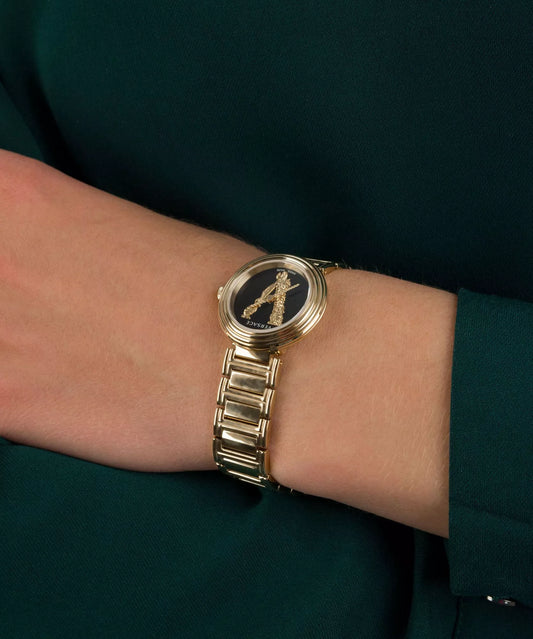 Versace Virtus Mini 28mm Gold-Tone Women's Watch VET300121