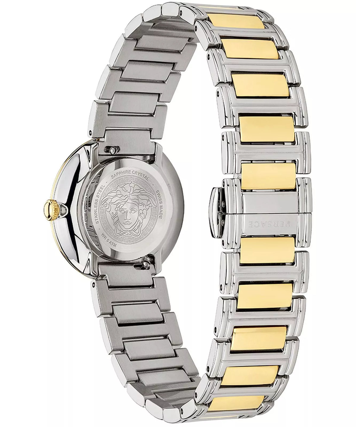 Versace Virtus 28mm Silver Dial Two-Tone Women's Watch VET300721