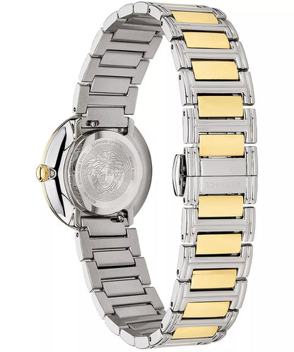 Versace Virtus 28mm Silver Dial Two-Tone Women's Watch VET300721