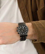 Michael Kors Oversized Hutton Chronograph Black Men's Watch - MK9089