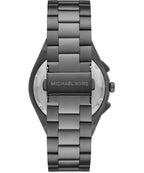 Michael Kors Oversized Lennox Chronograph Olive Dial Gunmetal Men's Watch - MK9118