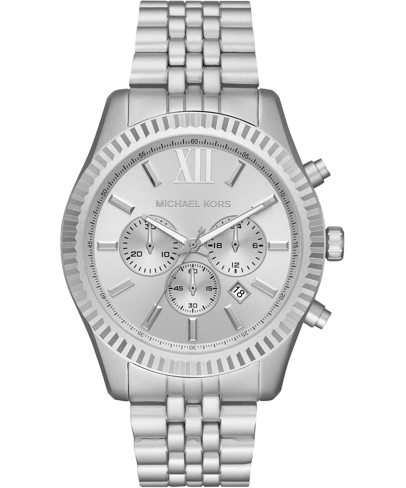 Michael Kors Lexington Chronograaf Herenhorloge Zilver - MK8789 Hoofdafbeelding