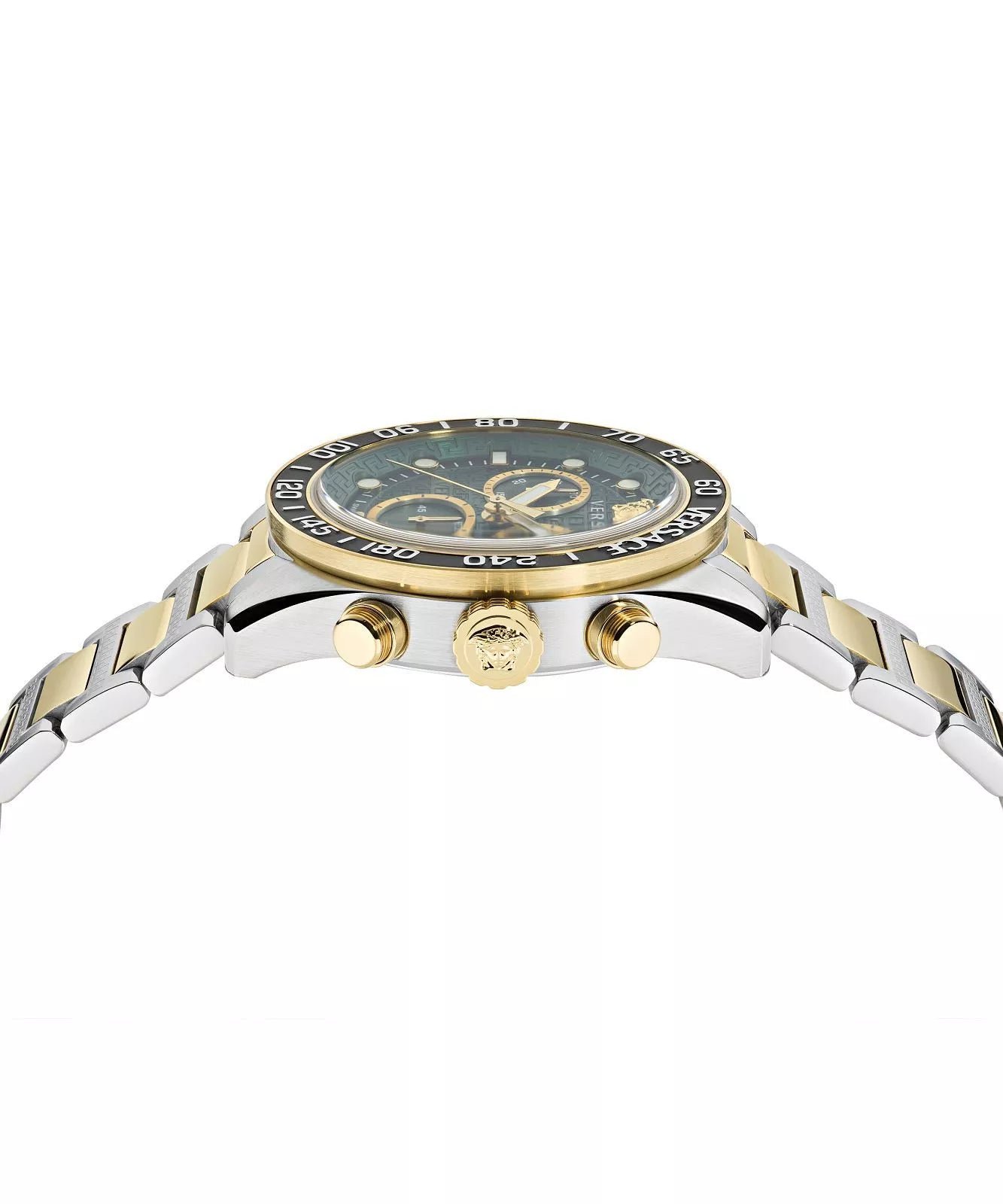 Versace Greca Dome Chrono Two-Tone Green Dial Swiss Movt Watch - VE6K00423 Secondary image
