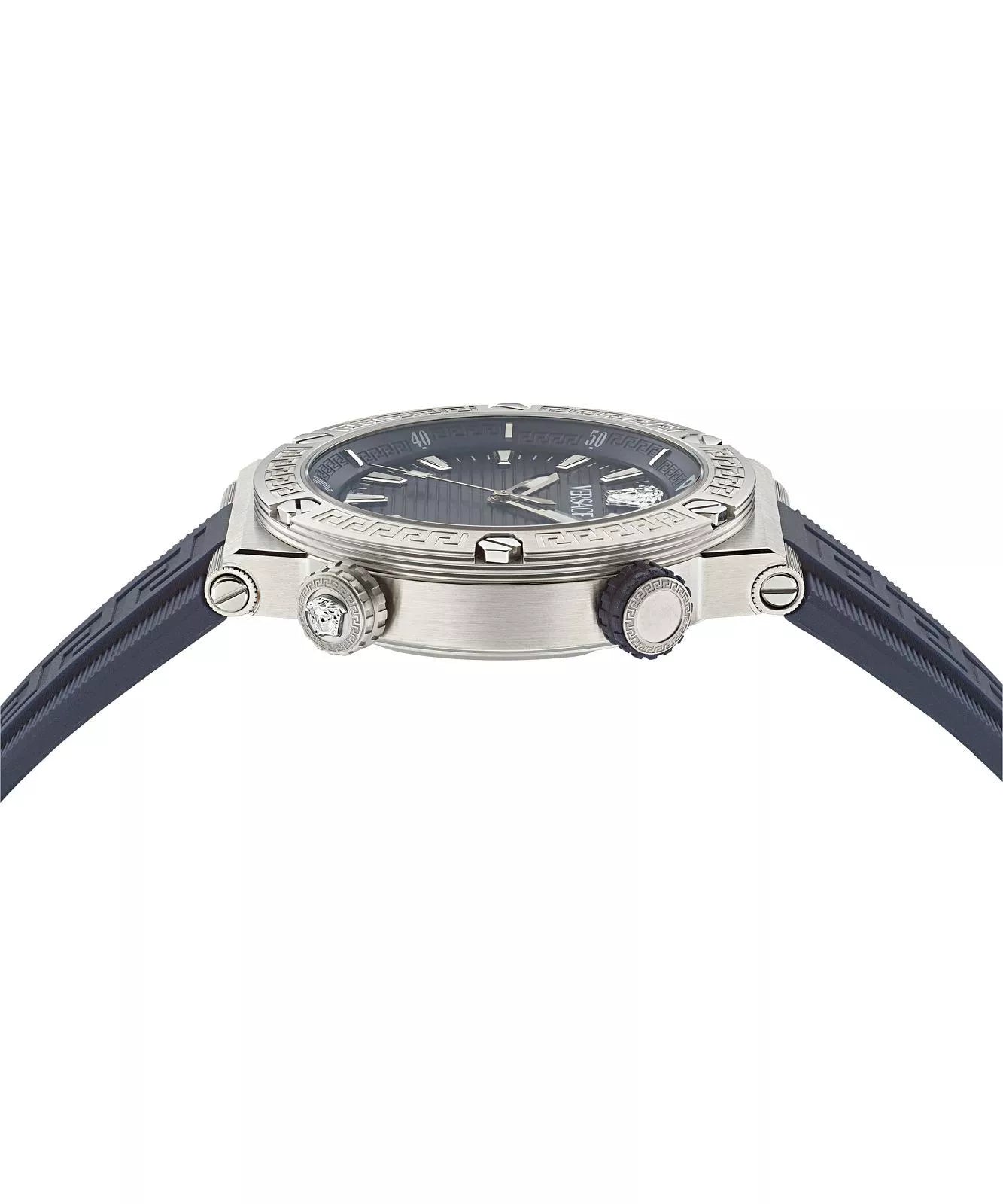 Versace Greca Swiss Movement Blue Dial Silver Watch - VE8G00124 Secundaire afbeelding